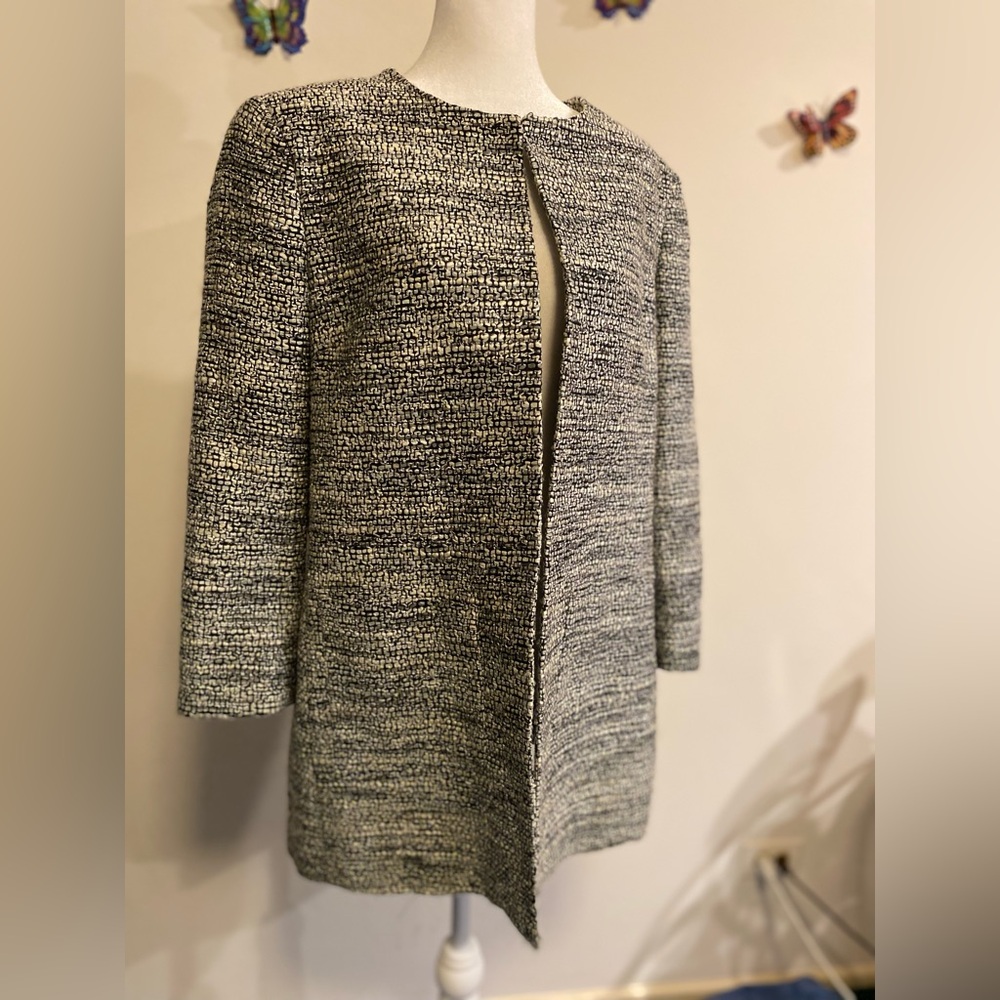 ZANELLA made in Italy black, white and gray jacket size 12